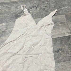 Elegant Cream Sleeveless Dress